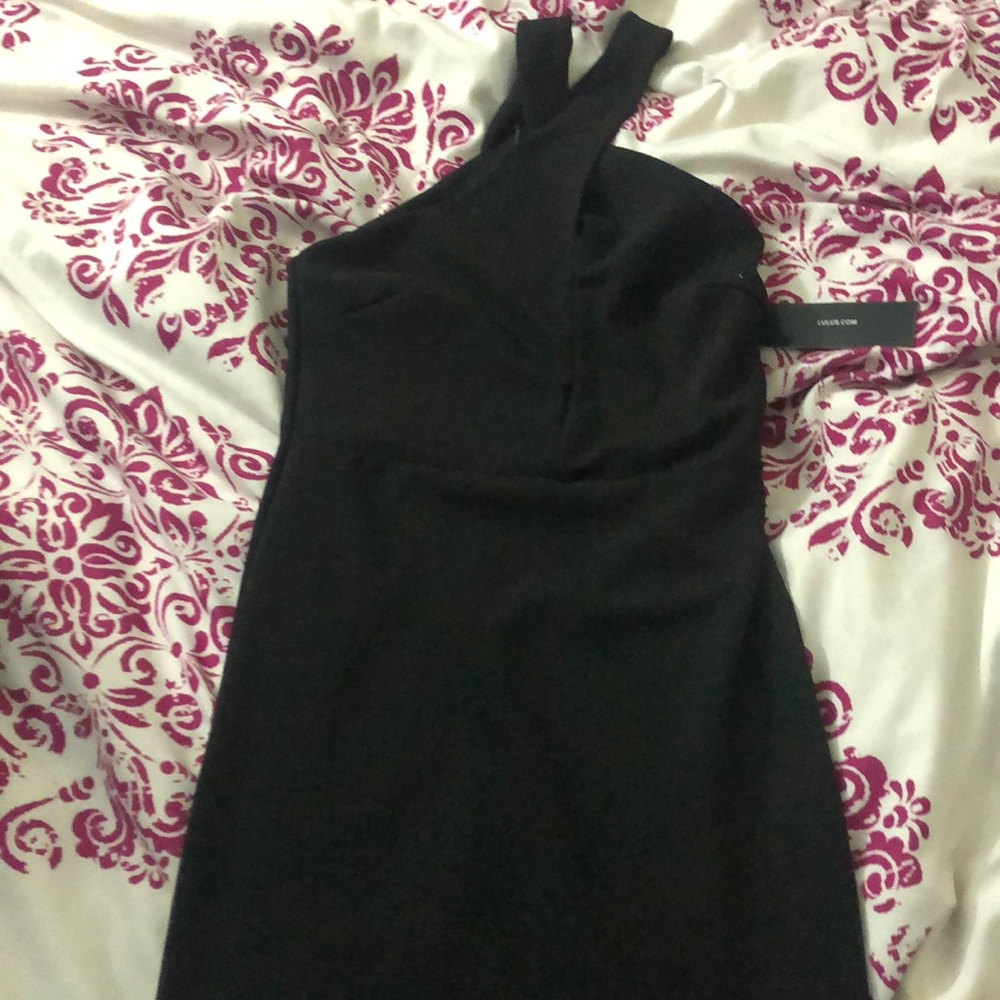 Lulus Thrive Black Sleeveless Body con Dress